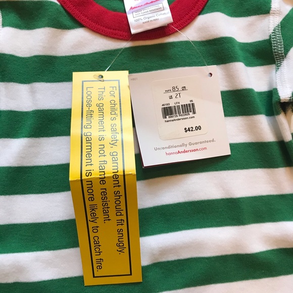 Hanna 2T Christmas Stripe Long Johns - Picture 7 of 16